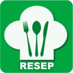 resep masakan indonesia android application logo